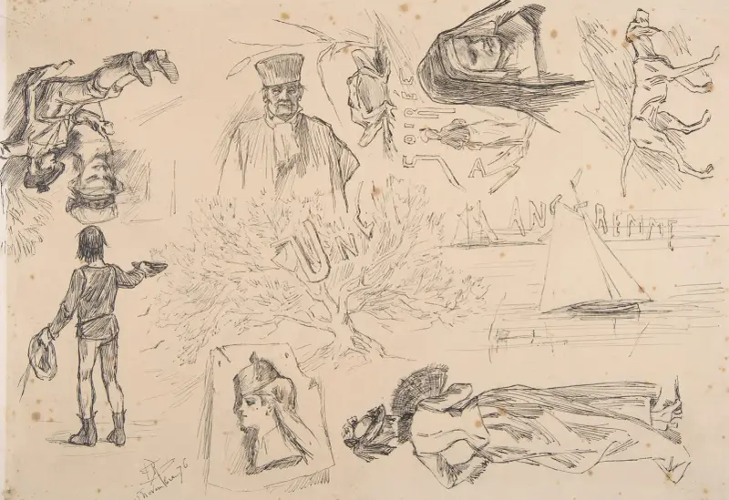 En kväll i Anseremme av Félicien Rops