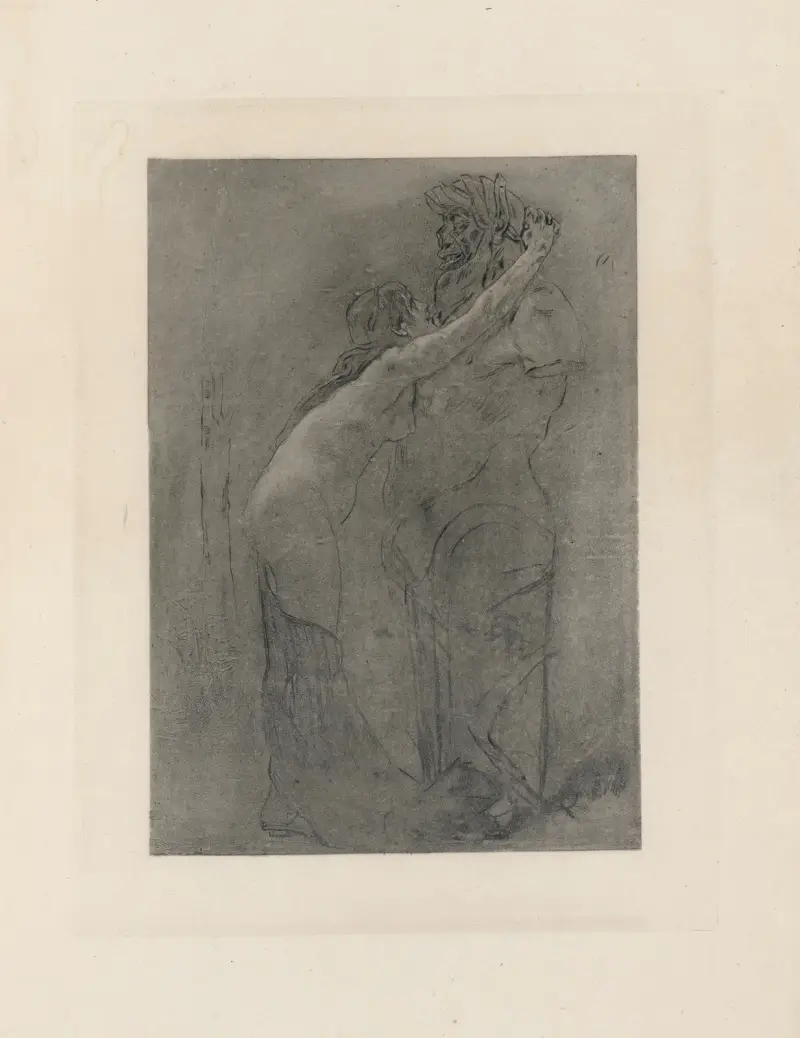 Vieux faune av Félicien Rops