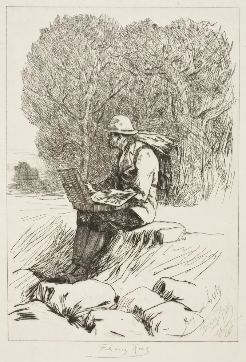 William Lesly av Félicien Rops