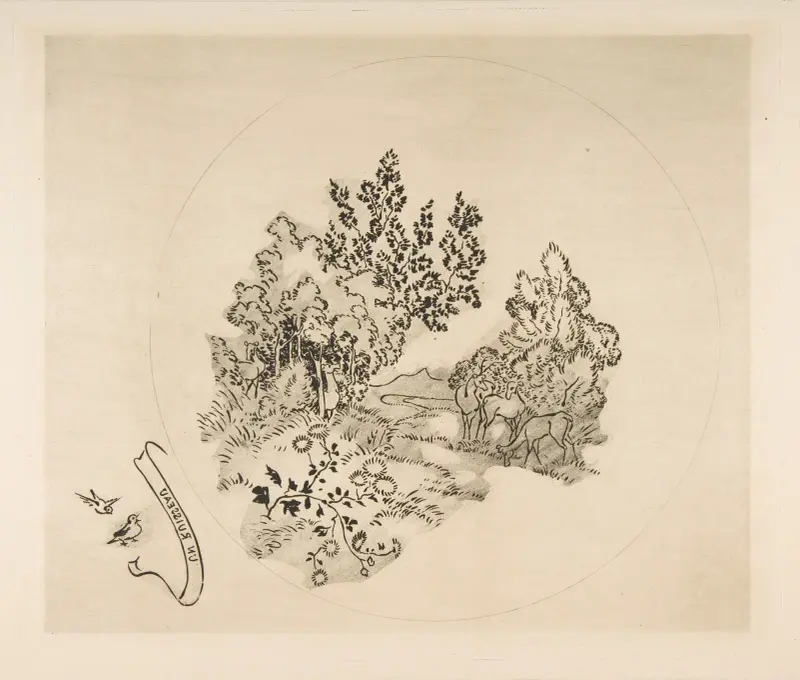 En ström av Félix Bracquemond
