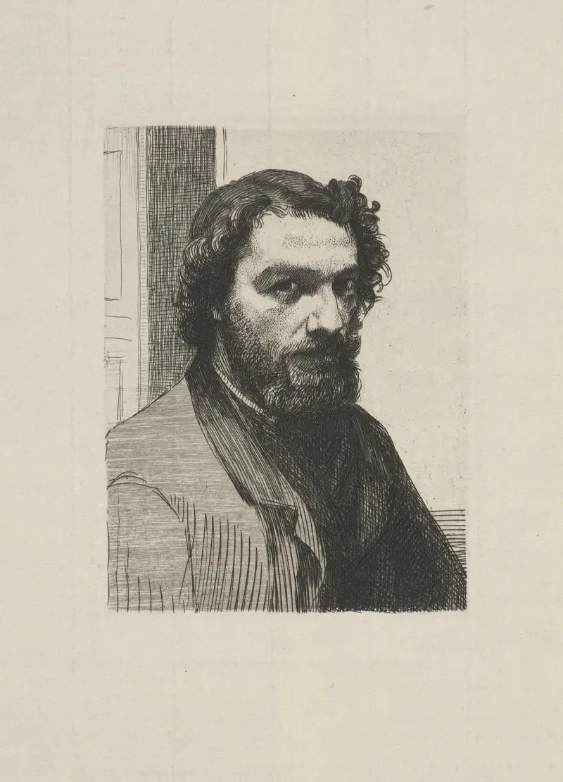 Alphonse Legros av Félix Bracquemond