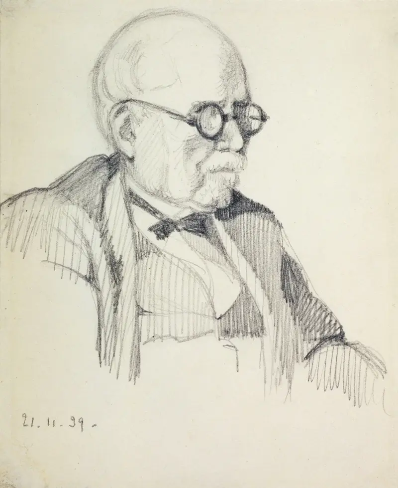 Edouard Branly (1844-1940) av Félix Bracquemond