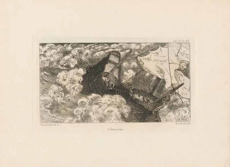 Stormen av Félix Bracquemond