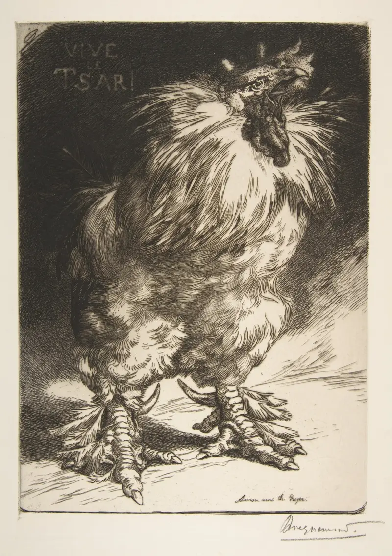 Le Coq de France av Félix Bracquemond
