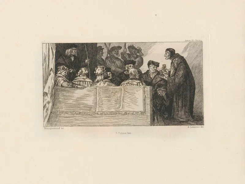 Domaren Bridoye av Félix Bracquemond