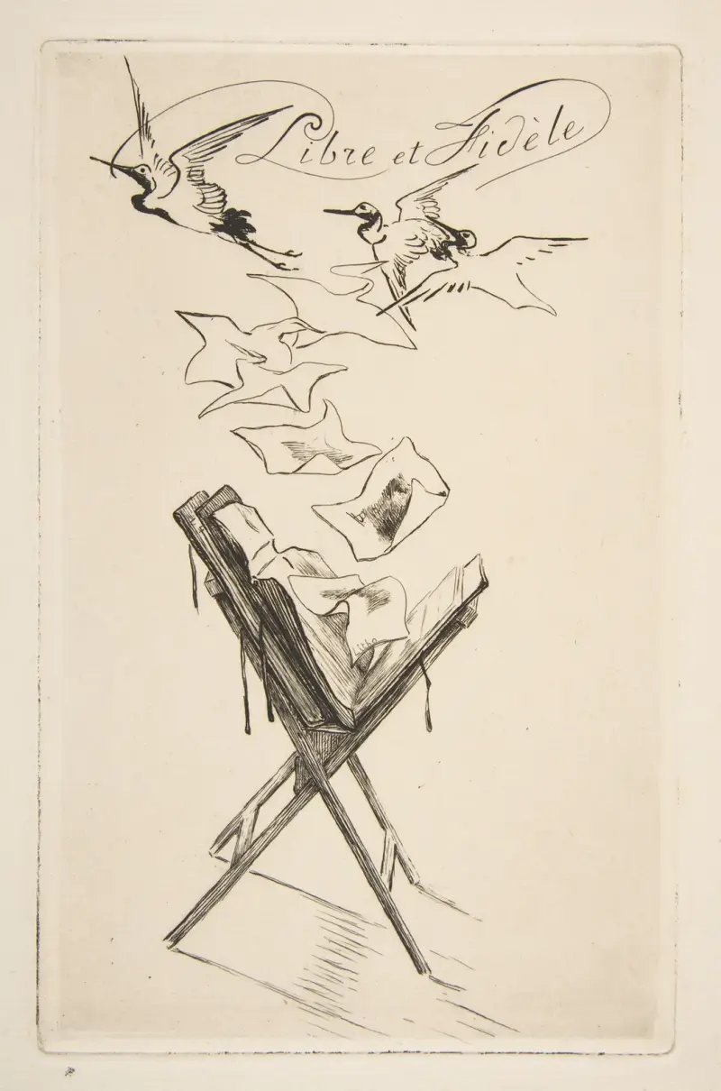 Frei und treu von Félix Bracquemond