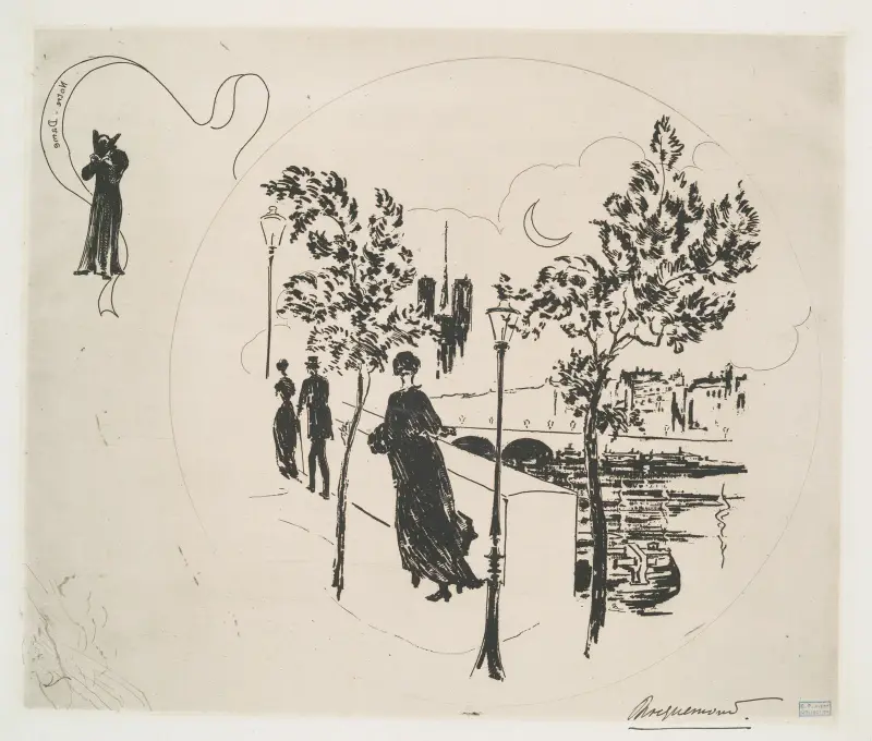 Notre-Dame. av Félix Bracquemond