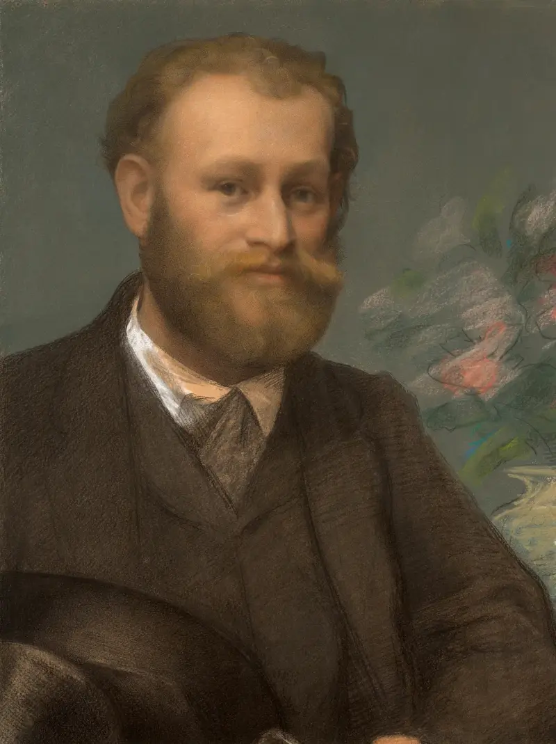 Porträtt av Édouard Manet av Félix Bracquemond