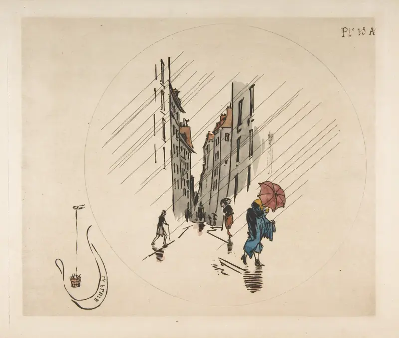 Rain av Félix Bracquemond