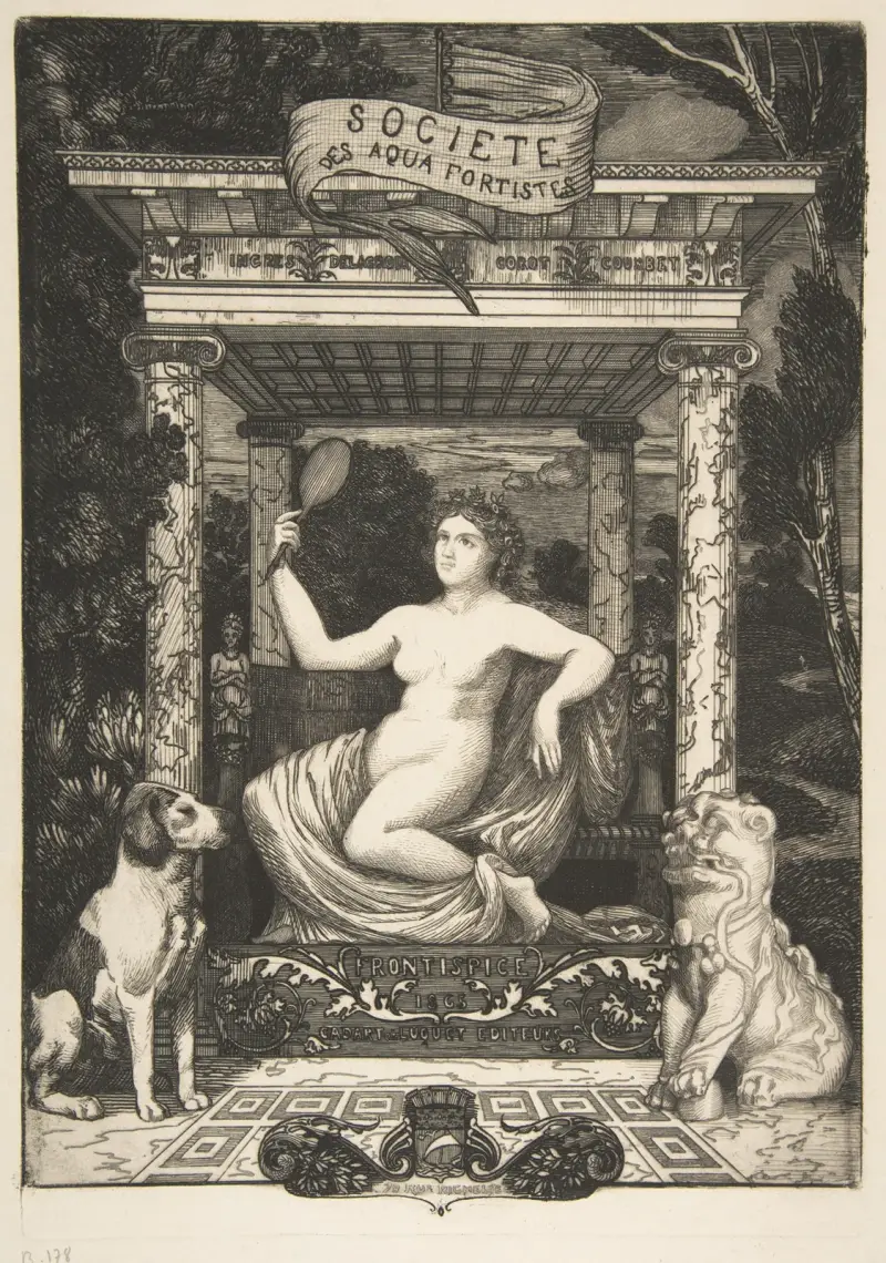Société des Aquafortistes (Frontispice) av Félix Bracquemond