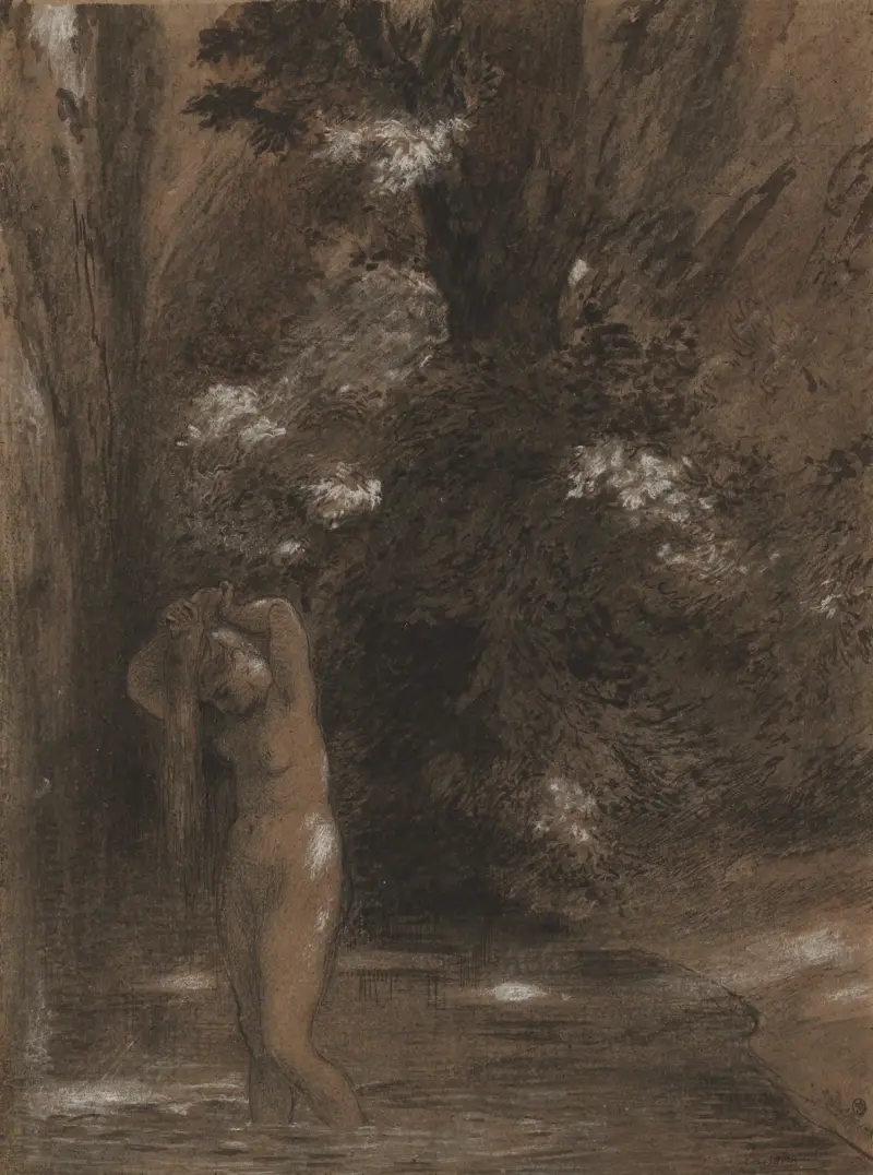 The Bath von Félix Bracquemond