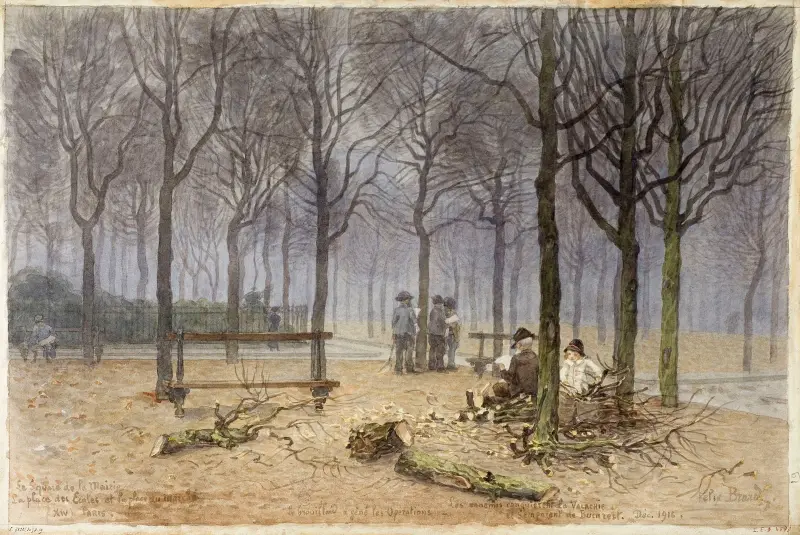 Le square de la Mairie, la place des Ecoles et la place du marché av Félix Brard