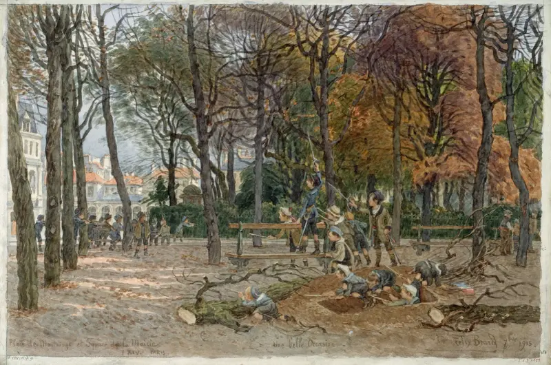 Place de Montrouge, square de la Mairie av Félix Brard