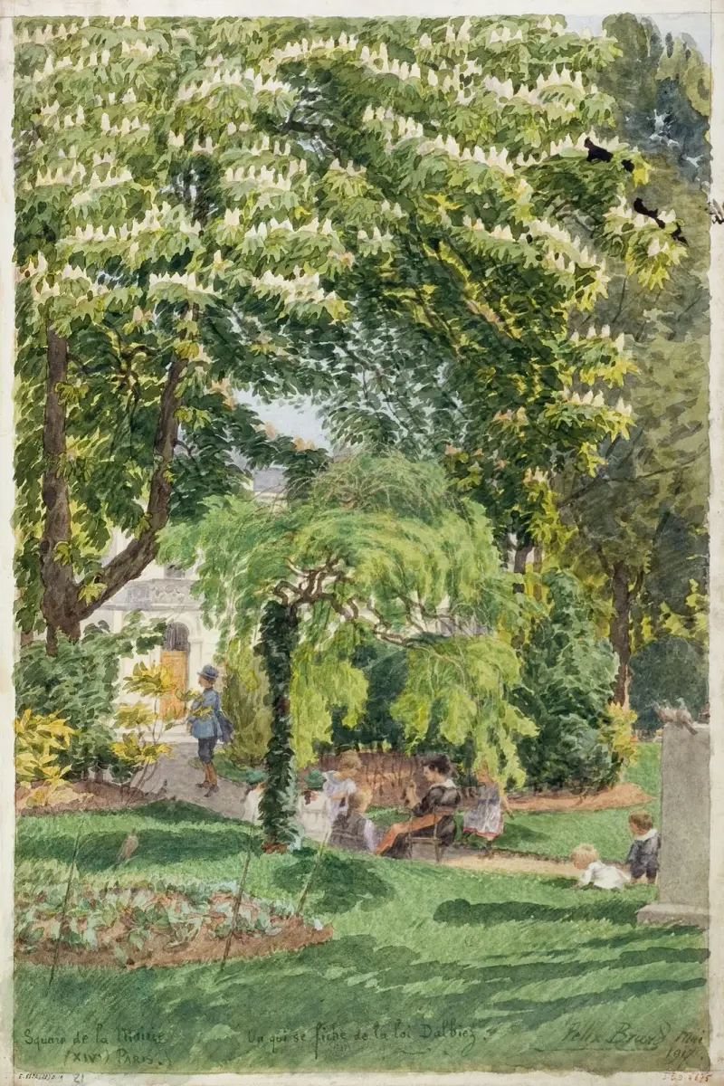 Square de la Mairie du XIVème arrondissement, 1917 av Félix Brard