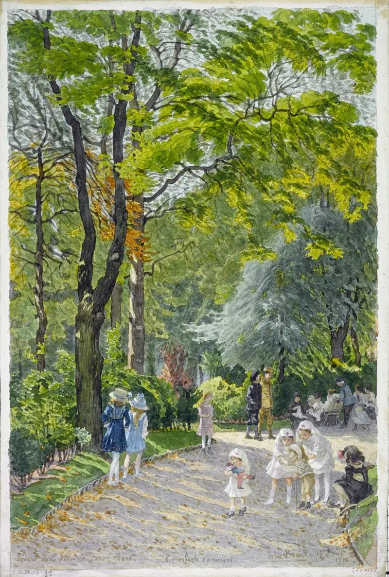 Square de la Mairie du XIVème arrondissement, 1916 – nr 1 av Félix Brard