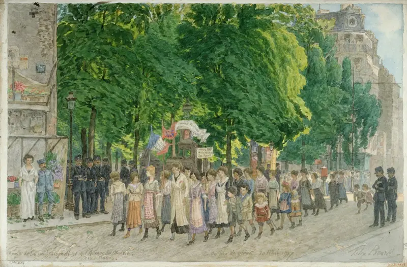 En smula strejk. 30 maj 1917. av Félix Brard