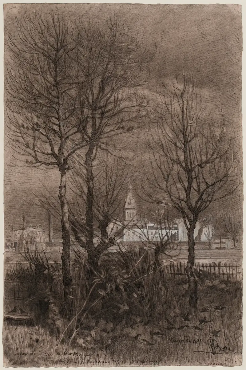 Vue de l’église Saint-Pierre de Montrouge prise du Grand-Montrouge av Félix Brard