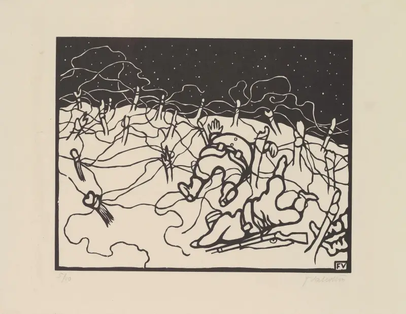 Drut kolczasty (Les Fils de Fer), Félix Vallotton
