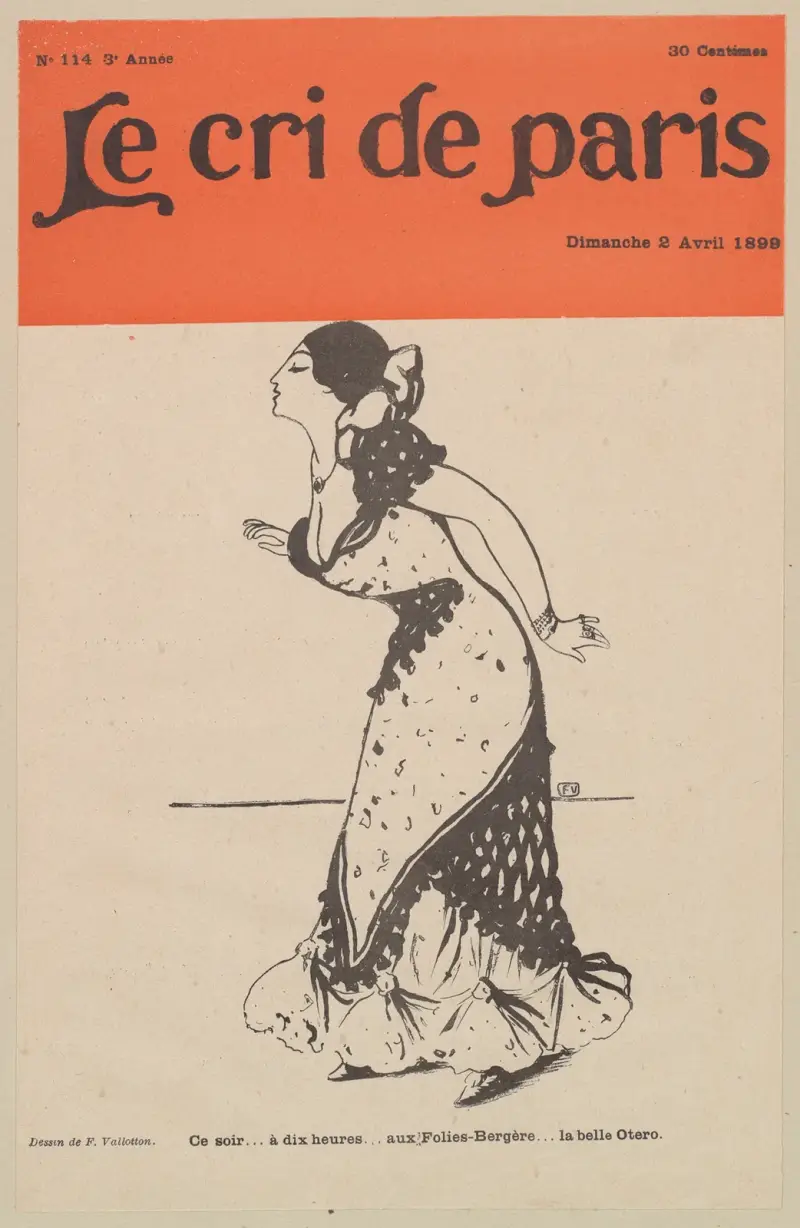 Ce soir… à dix heures… aux Folies-Bergère… la belle Otero av Félix Vallotton