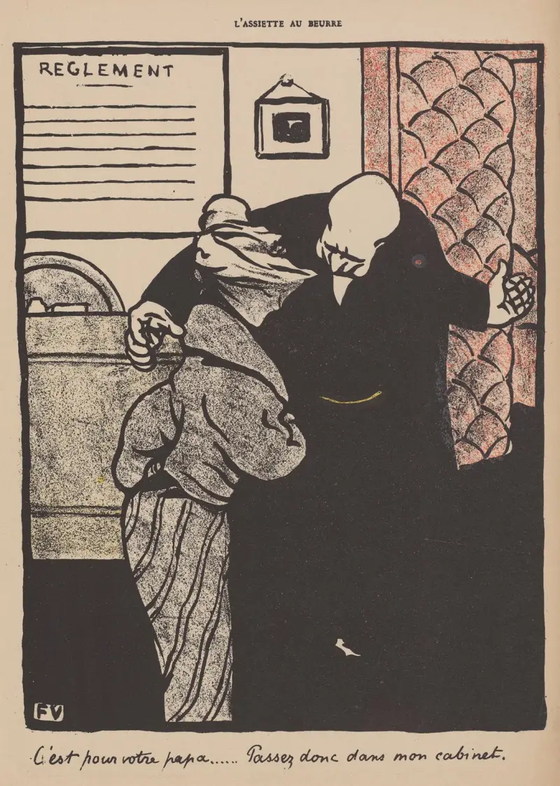 C’est pour votre papa… Passez donc dans mon cabinet av Félix Vallotton