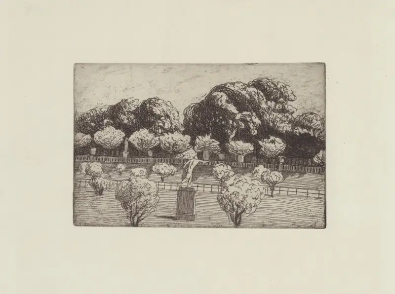 Colonnade du Luxembourg av Félix Vallotton