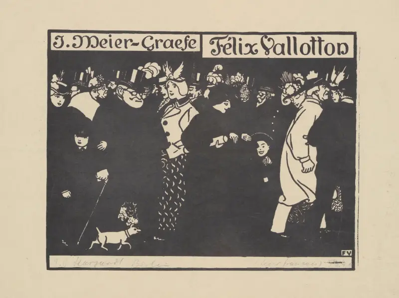 Couverture de l’ouvrage de J. Meier-Graefe av Félix Vallotton