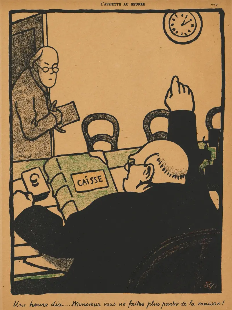 Brott och straff; Tio över ett… av Félix Vallotton
