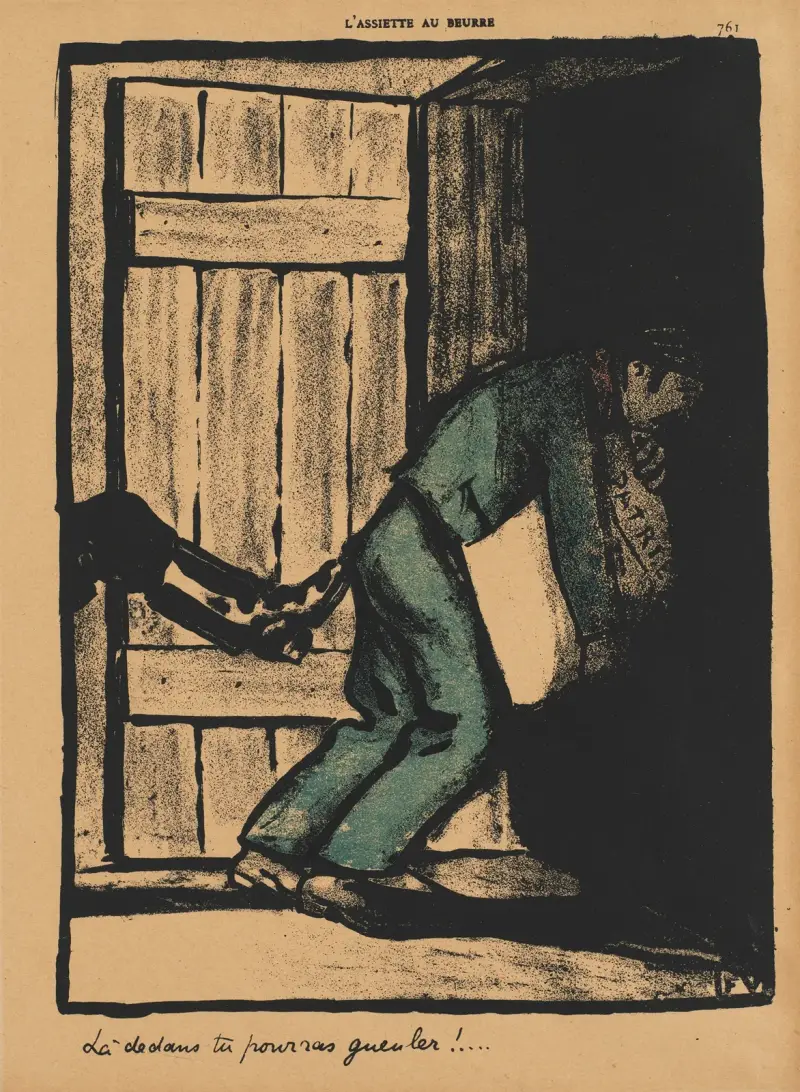 Brott och straff; Du kan vråla… av Félix Vallotton