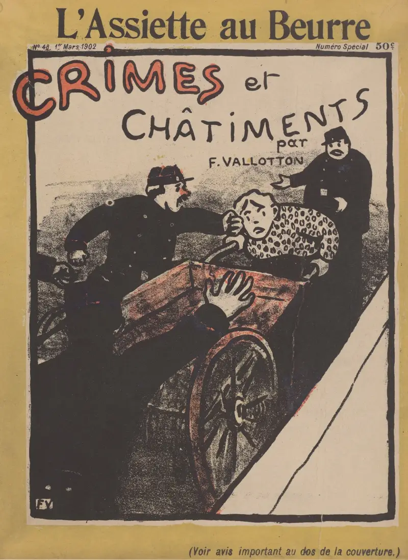 Crimes et châtiments – cover av Félix Vallotton