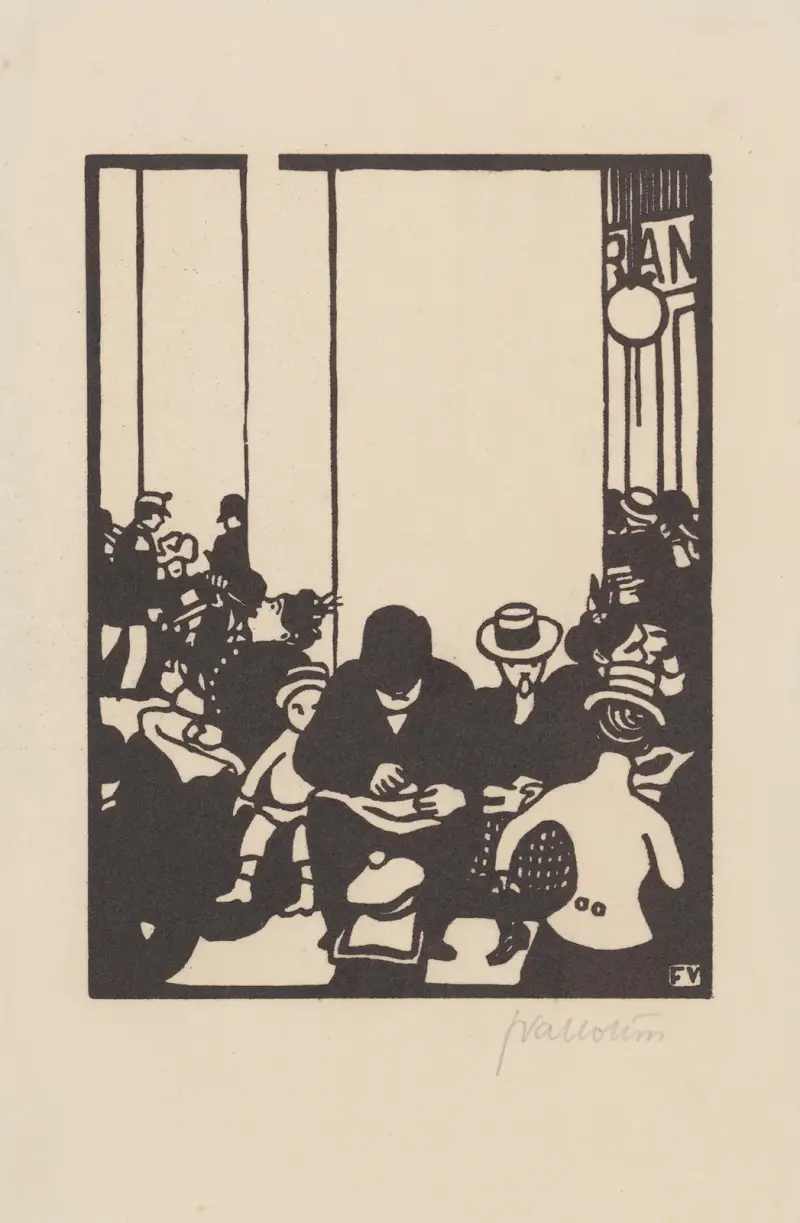 Pět hodin (Cinq heures), 1901, Félix Vallotton