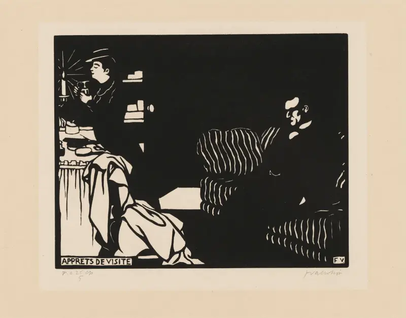 Příprava na návštěvu, Félix Vallotton