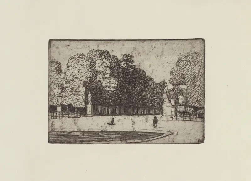 Grande allée du Luxembourg av Félix Vallotton