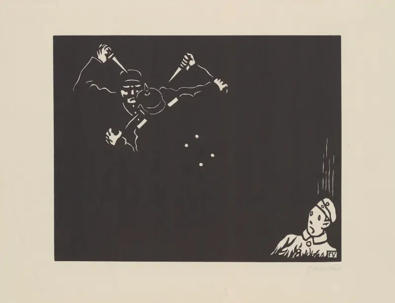 In the Darkness (Dans les Ténèbres) av Félix Vallotton