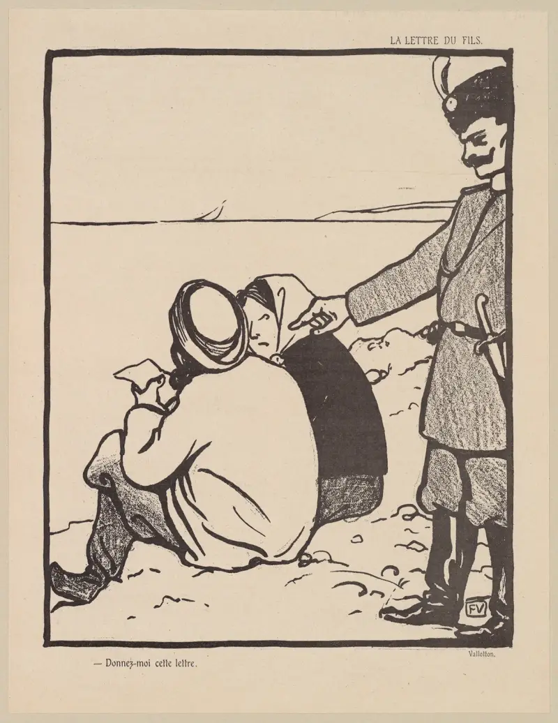 La lettre du fils av Félix Vallotton