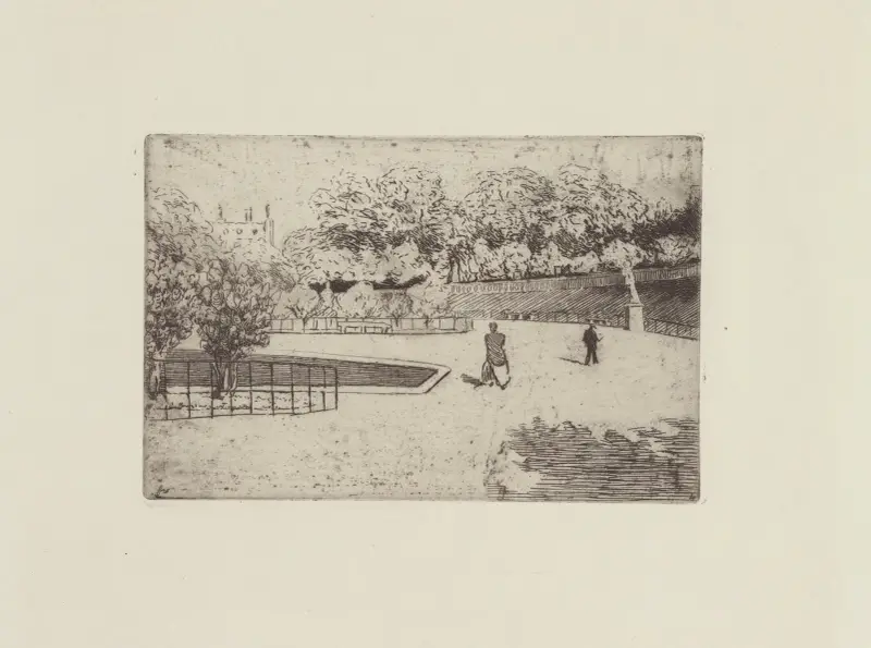 Le bassin du Luxembourg av Félix Vallotton