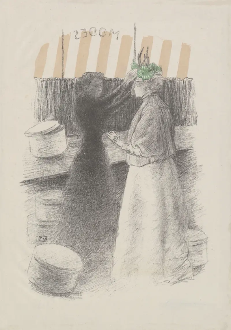 Zielony kapelusz, Félix Vallotton