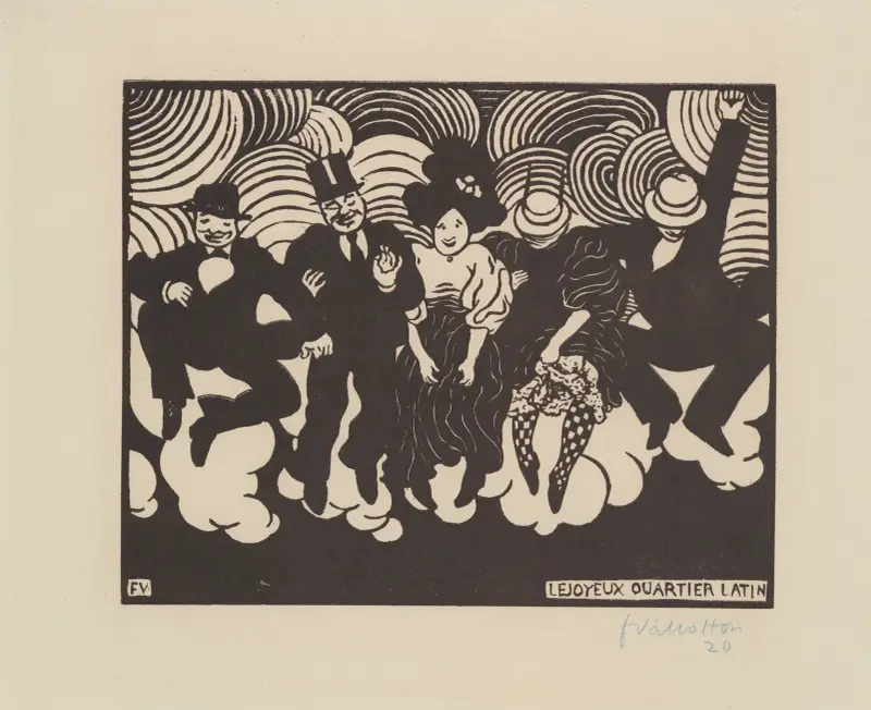 Le joyeux quartier latin av Félix Vallotton
