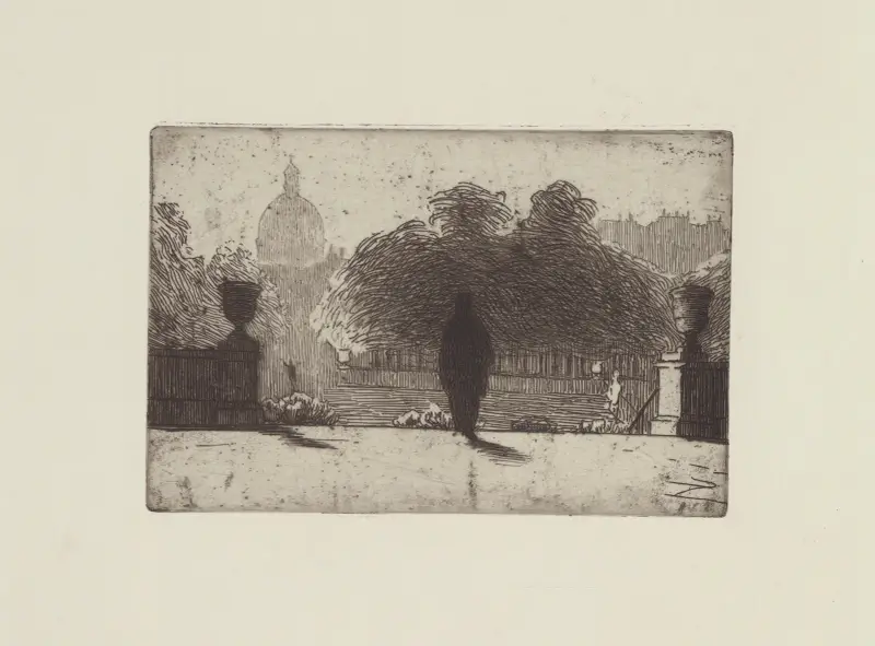 Das Panthéon vom Luxembourg aus gesehen von Félix Vallotton