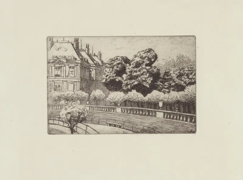 Le Sénat vu du Luxembourg av Félix Vallotton