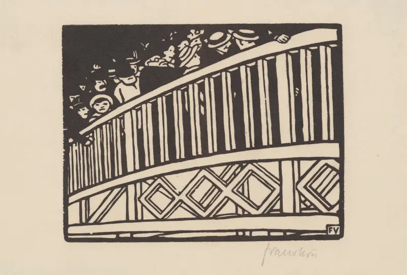 Le trottoir roulant av Félix Vallotton
