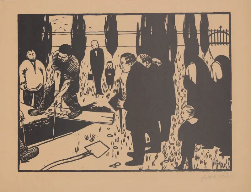 Die Beerdigung von Félix Vallotton