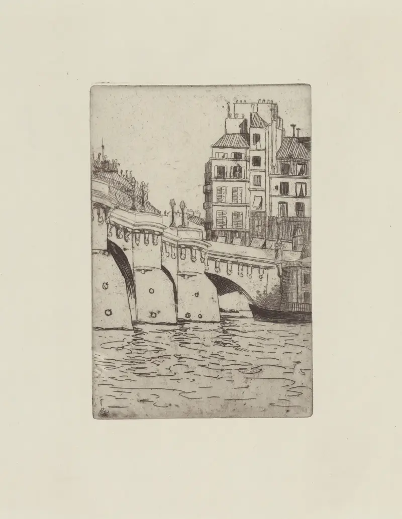 Les bains du Pont-Neuf av Félix Vallotton