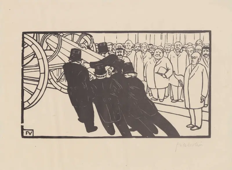 Les nécrophores av Félix Vallotton