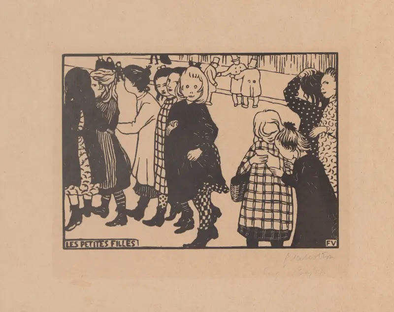 Les petites filles av Félix Vallotton