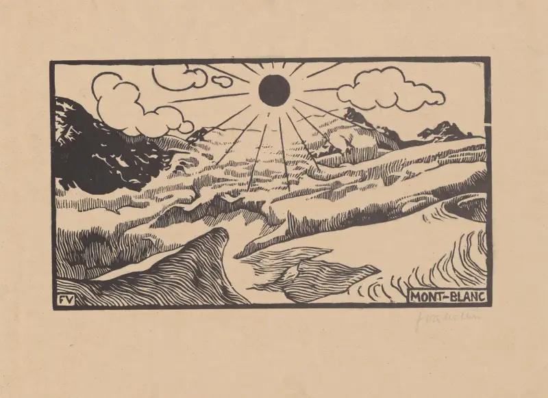 Mont Blanc, 1892 – nr 2, Félix Vallotton