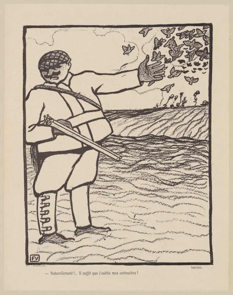 Natürlich!… Ich muss nur meine Patronen vergessen! von Félix Vallotton