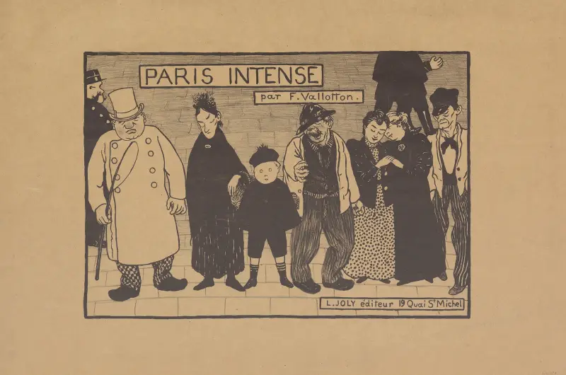 Paris intense – page de titre av Félix Vallotton