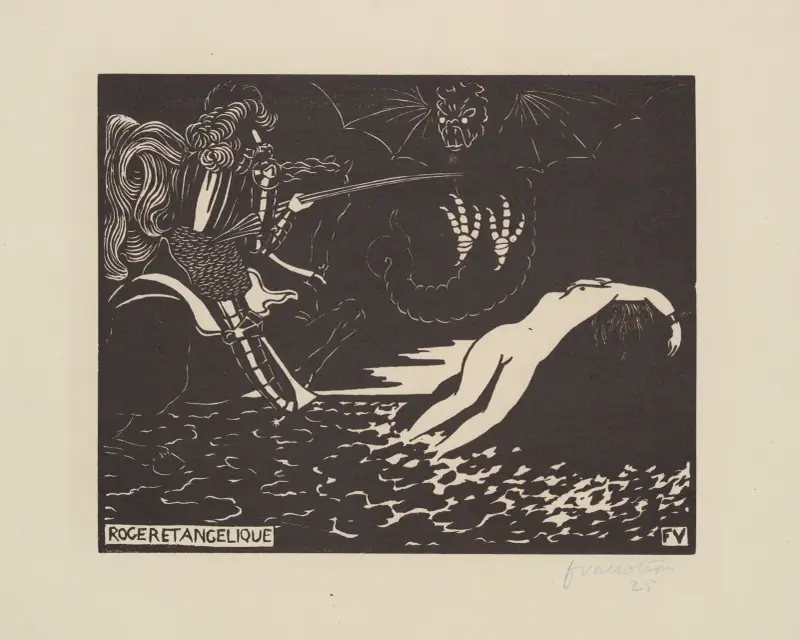 Roger et Angelique av Félix Vallotton