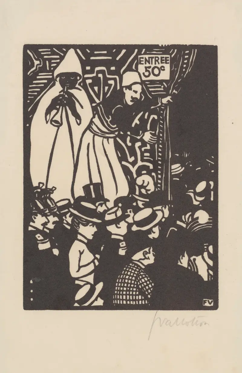 Straße in Kairo von Félix Vallotton