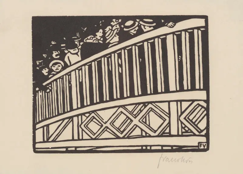 The Moving Footway (Le trottoir roulant) av Félix Vallotton